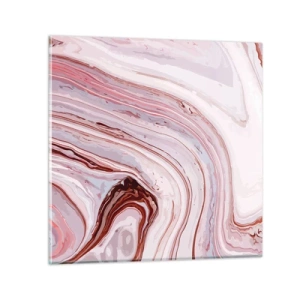 Üveg kép - Egyenesen, majd jobbra lefelé - 50x50 cm