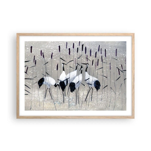 Poszter világos tölgy keretben - A sajátjaik között - 70x50 cm