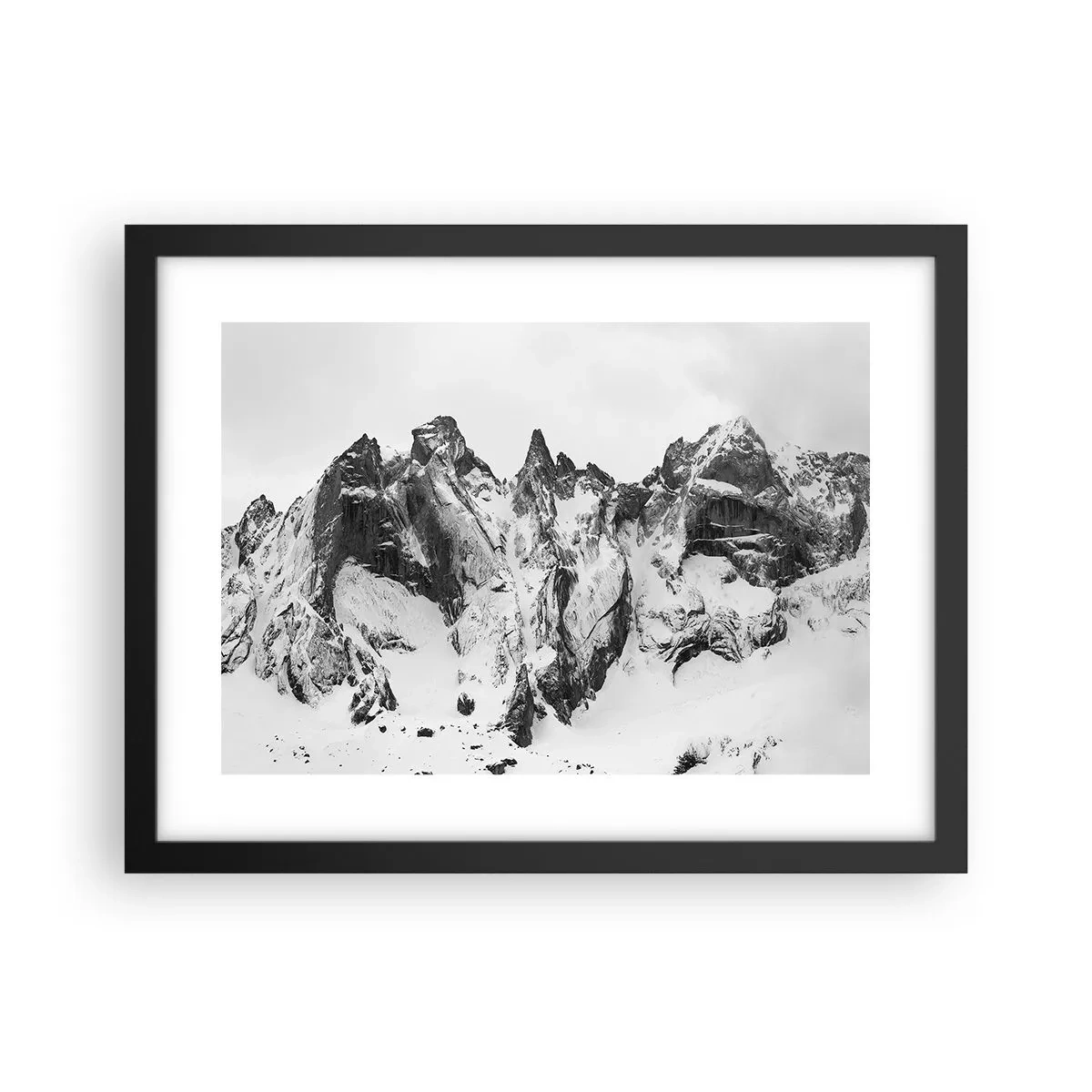 Poszter fehér keretben - Rémes gránit hegygerinc - 40x30 cm