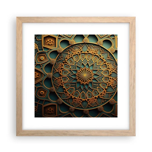 Poszter világos tölgy keretben - Egy arab éghajlaton - 30x30 cm