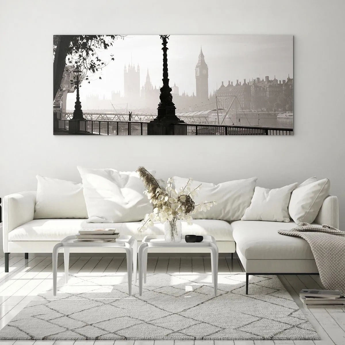 Üveg kép - Londoni reggel - 100x40 cm