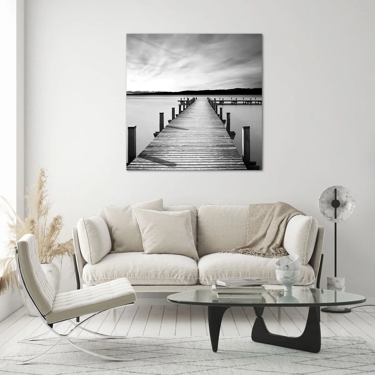 Üveg kép - A víznyelőnél - békében - 60x60 cm