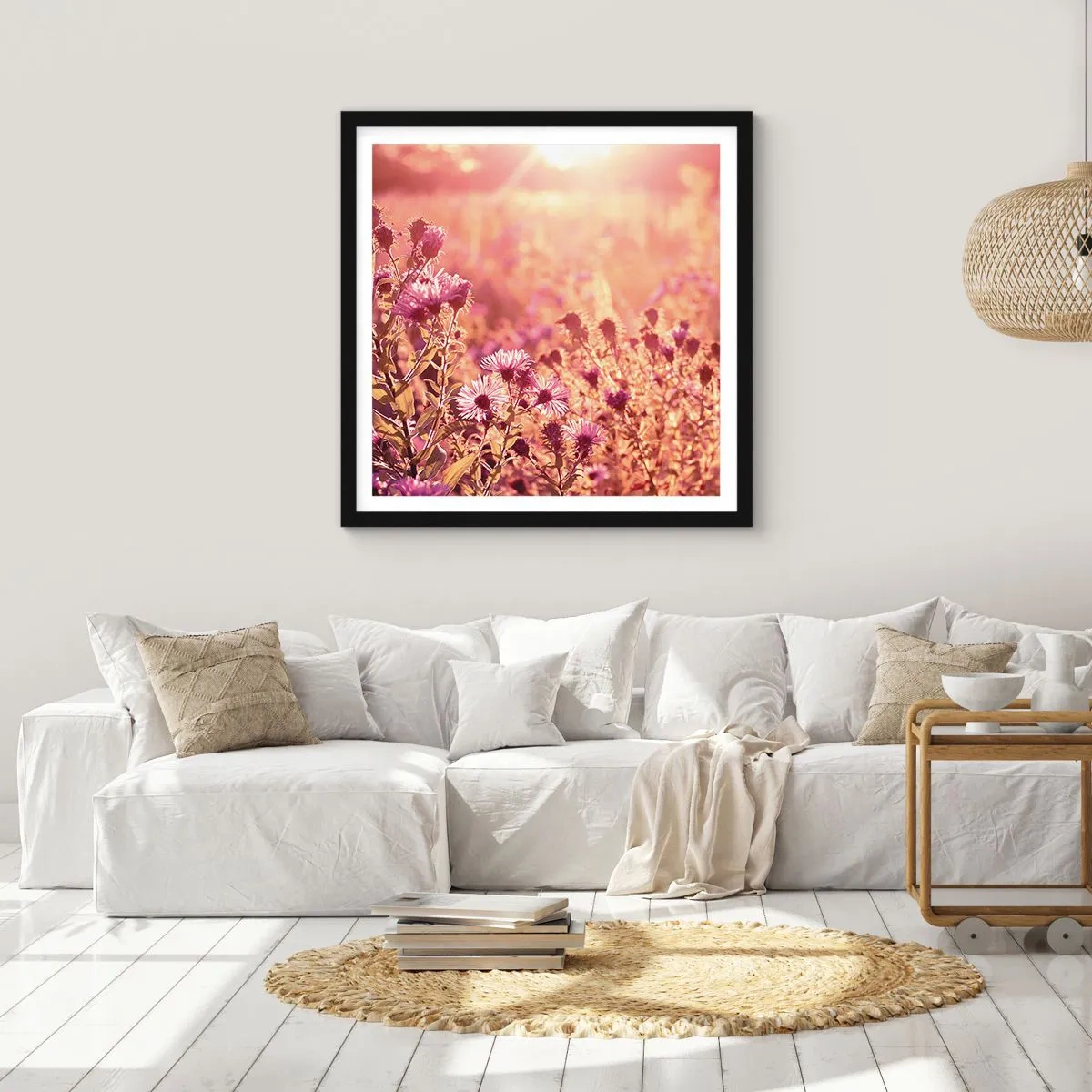 Poszter fehér keretben - A nyár elmúlás előtt - 40x40 cm