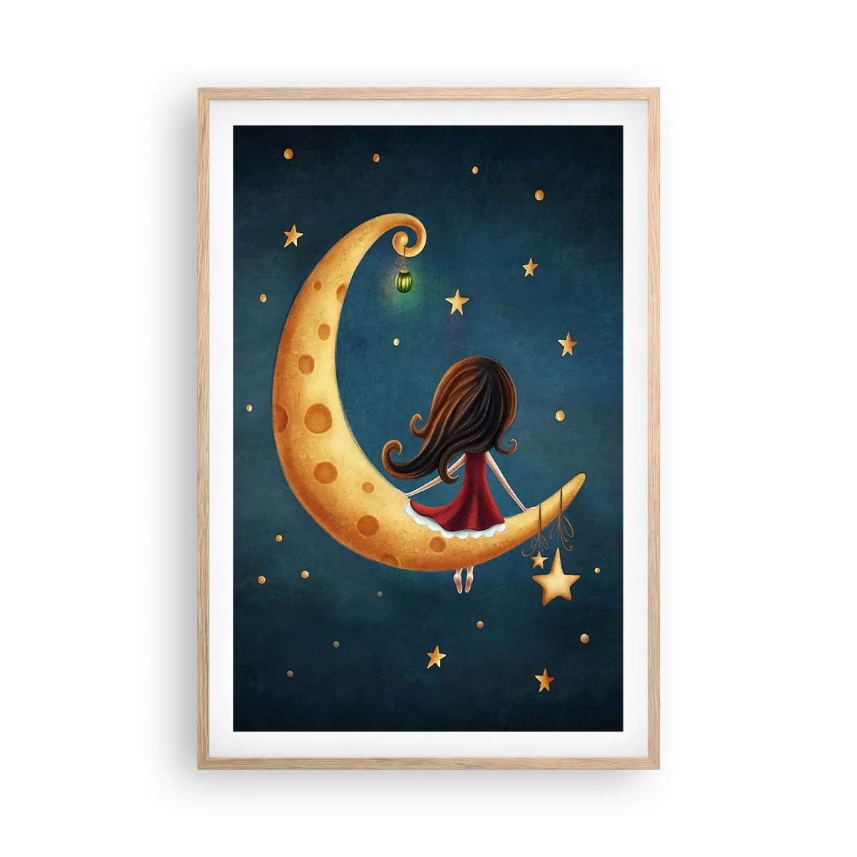 Poszter világos tölgy keretben - Egyszer volt… - 61x91 cm