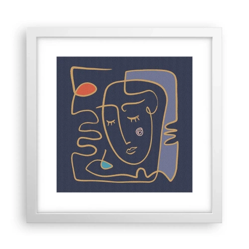 Poszter fekete keretben - Álmodozásban - 30x30 cm