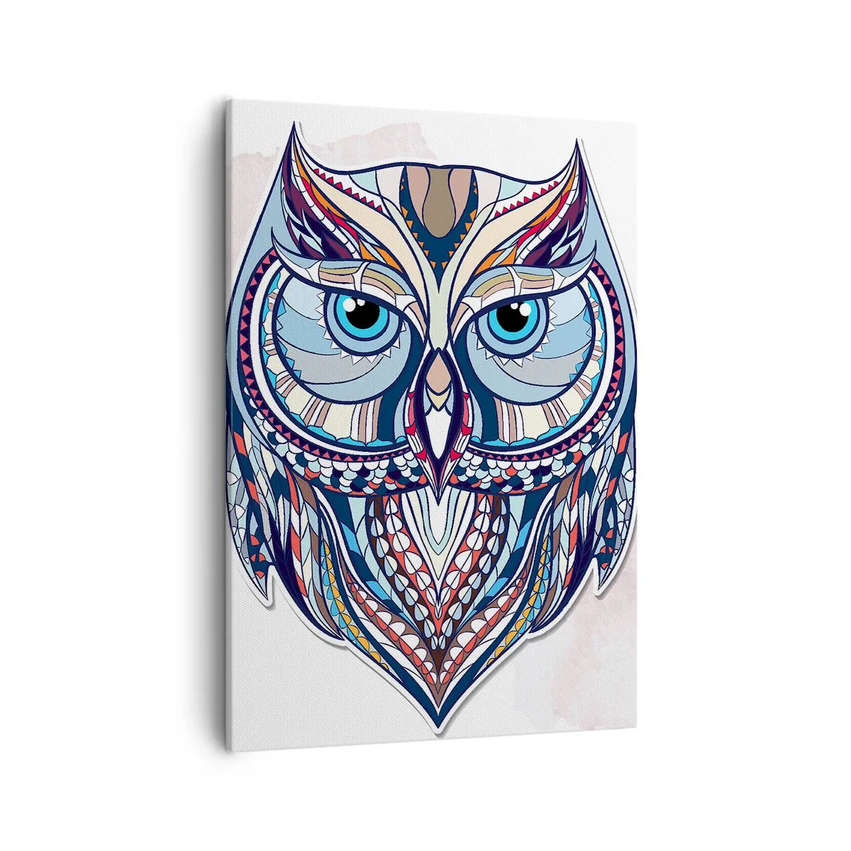 Vászonkép - Kidolgozott díszbagoly - 50x70 cm