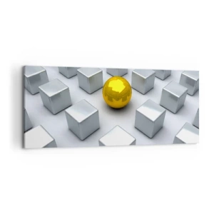 Vászonkép - Miért én? Geometriai összetétel - 120x50 cm