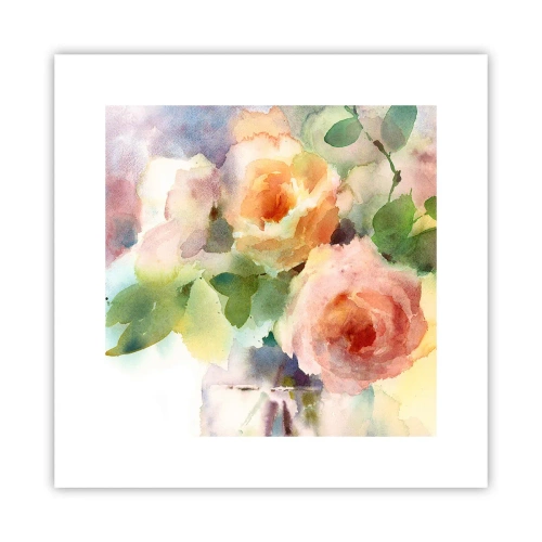Poszter - Gyengéd, mint az akvarell - 30x30 cm