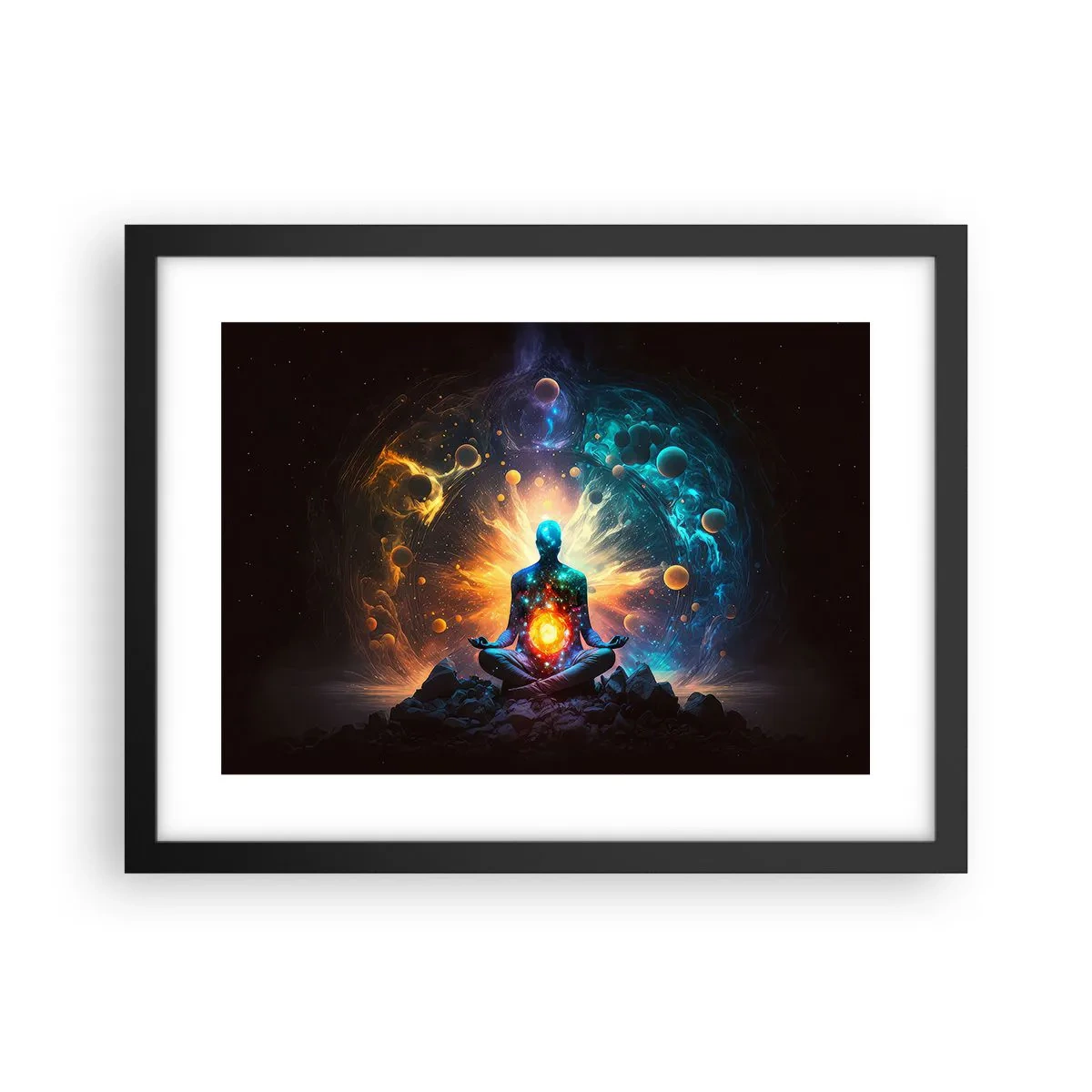 Poszter fehér keretben - Kozmikus nyugalom - 40x30 cm