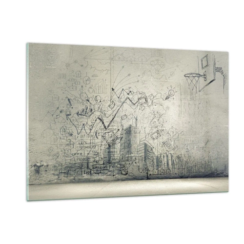 Üveg kép - A remek városi életem - 120x80 cm
