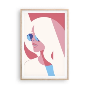 Poszter világos tölgy keretben - Szőke volt... - 61x91 cm