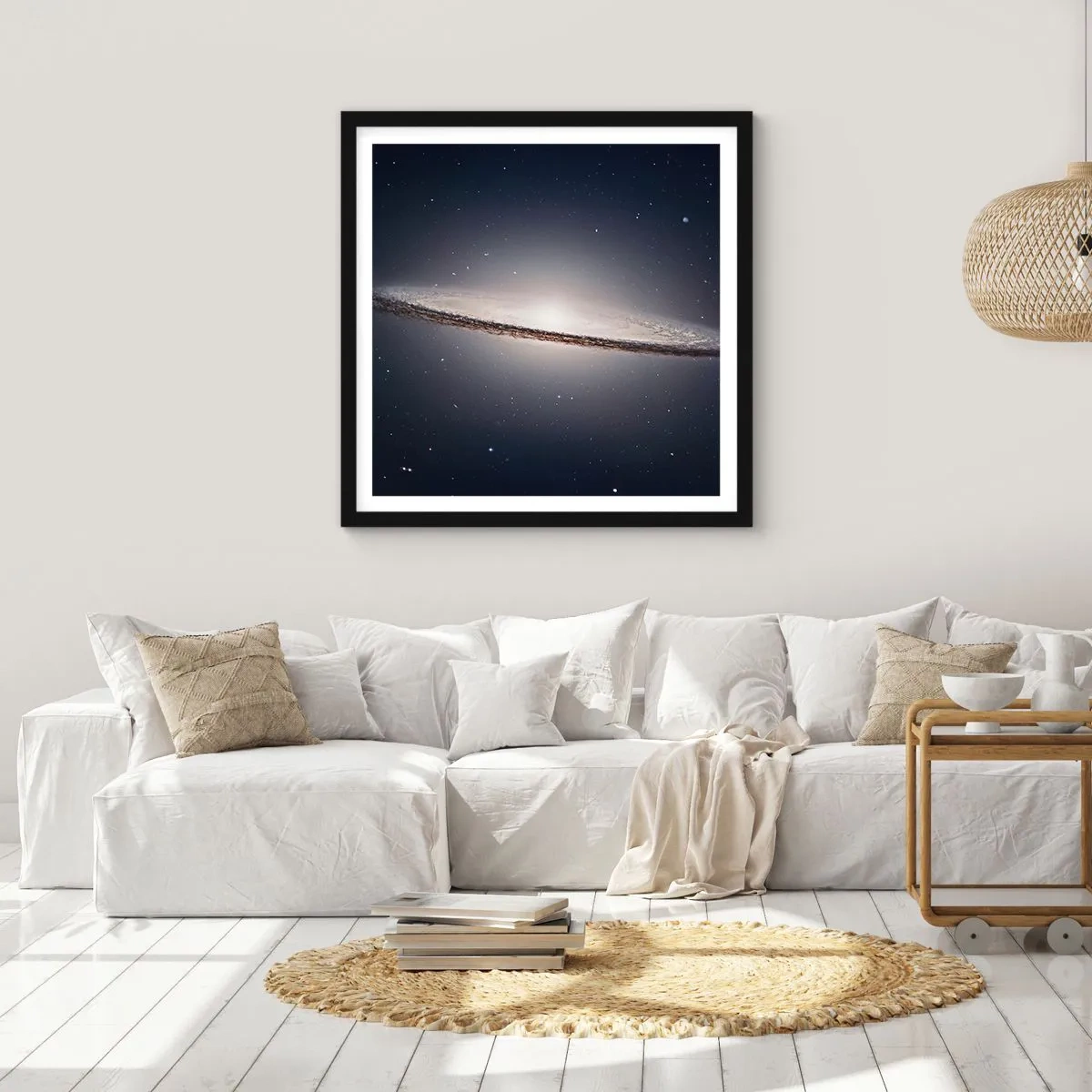 Poszter fehér keretben - Réges régen, egy messzi-messzi galaxisban.... - 30x30 cm