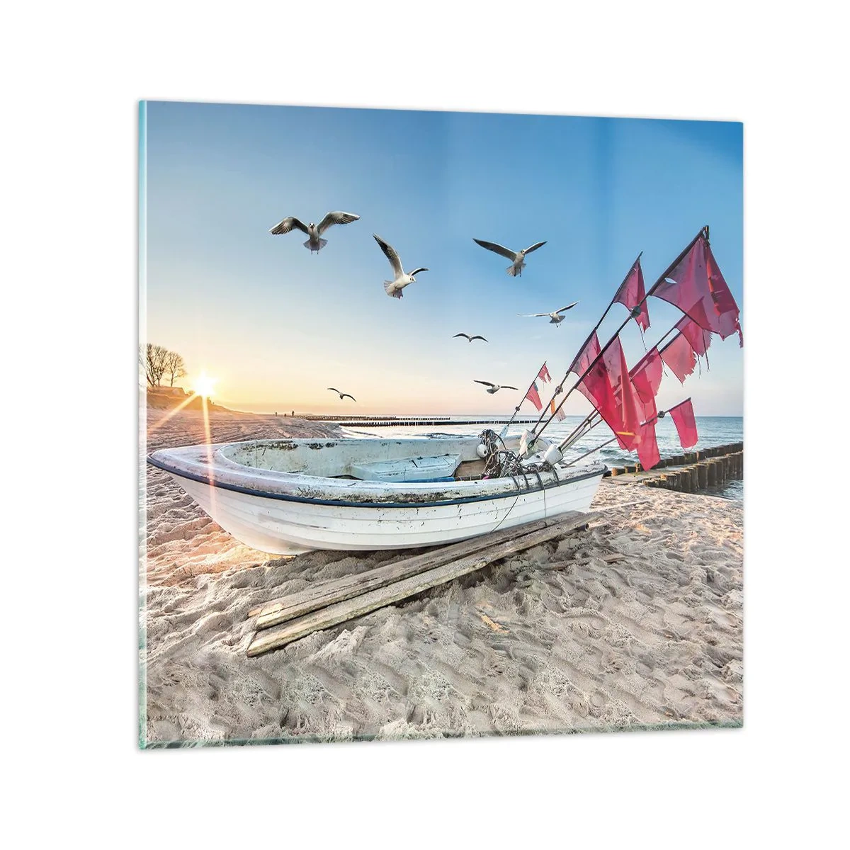 Üveg kép - Megérdemelt pihenés - 50x50 cm