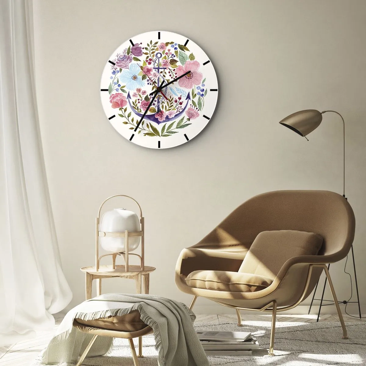 Falióra, Óra - Egy tengerész jó éjszakai alvása - 40x40 cm