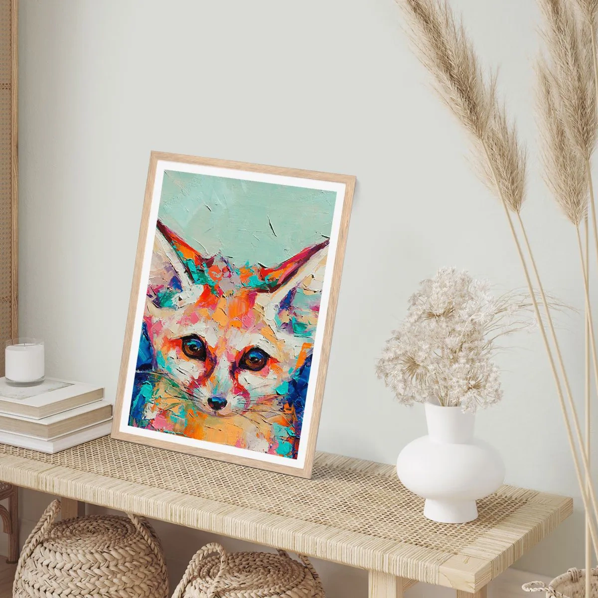 Poszter világos tölgy keretben - Készen álltok rám? - 30x40 cm