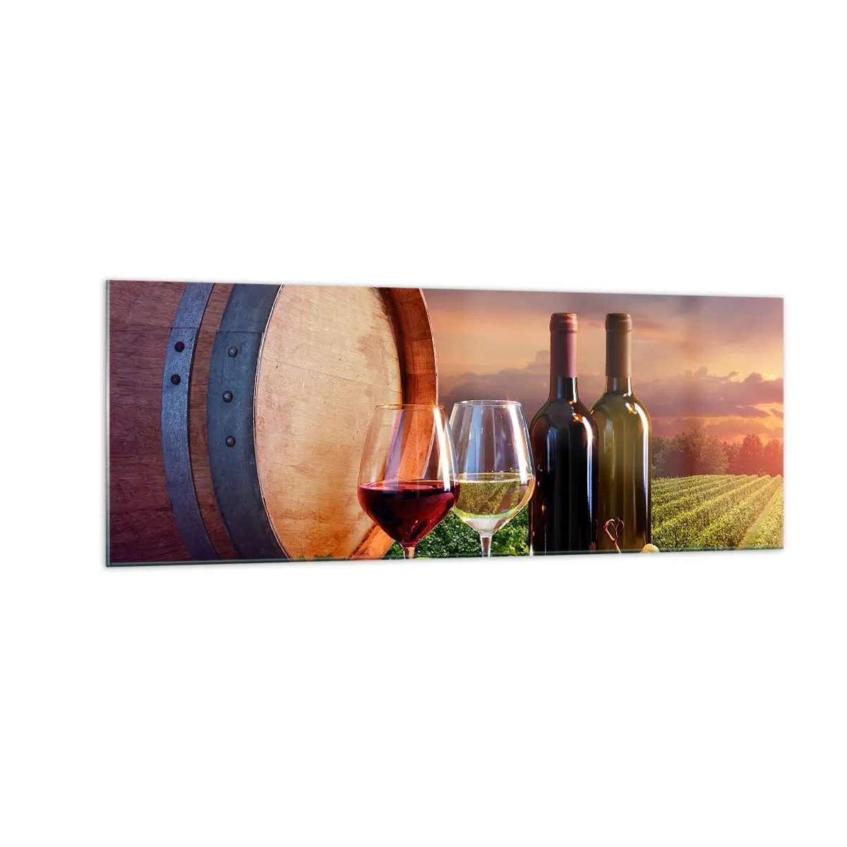 Üveg kép - Az életnek itt íze van - 140x50 cm