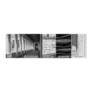 Fotótapéta Minta Standard Eco - Napsütötte árkádsor - Oszlopok, Építészet, Klasszikus - 100x30 cm