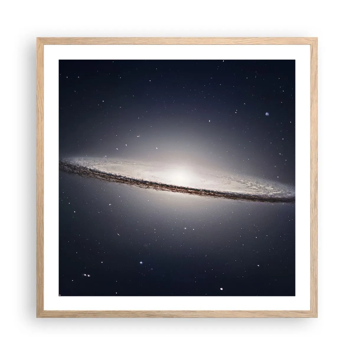 Poszter világos tölgy keretben - Réges régen, egy messzi-messzi galaxisban.... - 60x60 cm