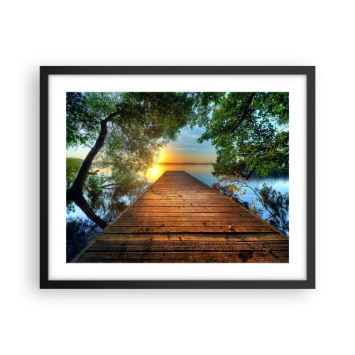 Poszter fehér keretben - Ne siess, ülj le - 50x40 cm