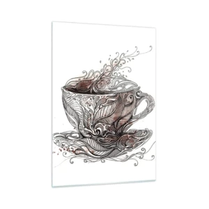 Üveg kép - Tea mindenre jó - 50x70 cm