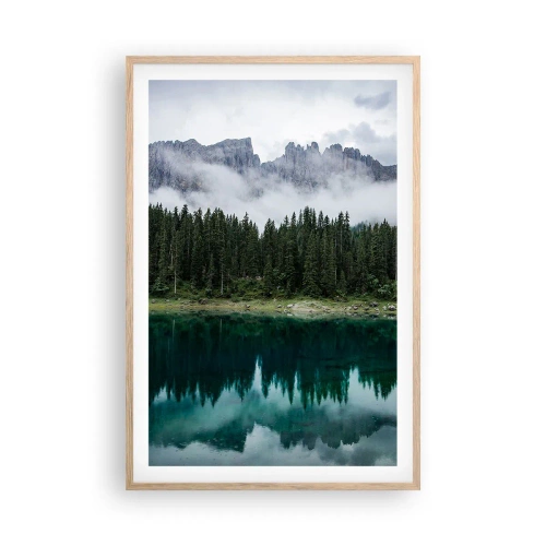 Poszter világos tölgy keretben - Csitt, csit, ne zavard fel az állóvizet... - 61x91 cm