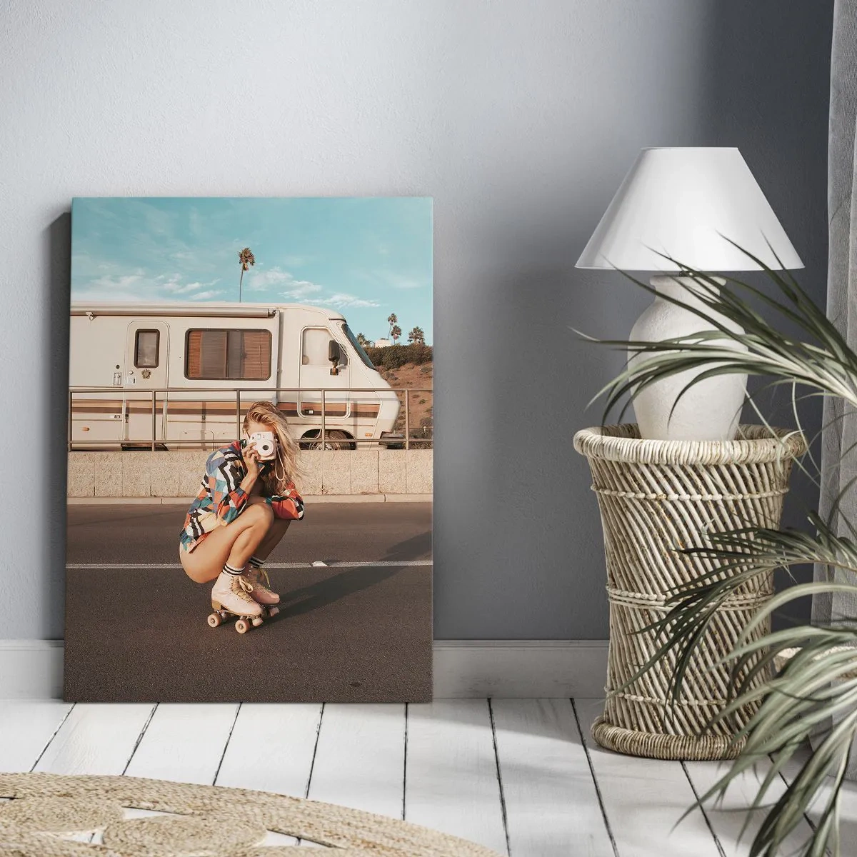 Vászonkép - Mosolyt kérek! - 45x80 cm