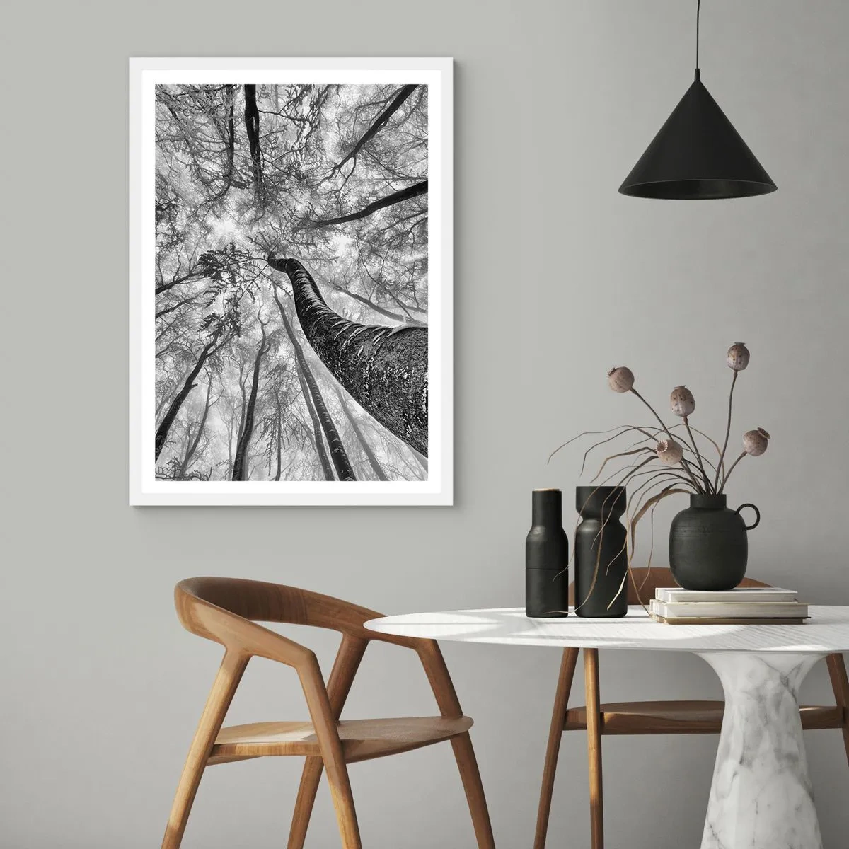 Poszter fekete keretben - Verseny a fény felé - 50x70 cm