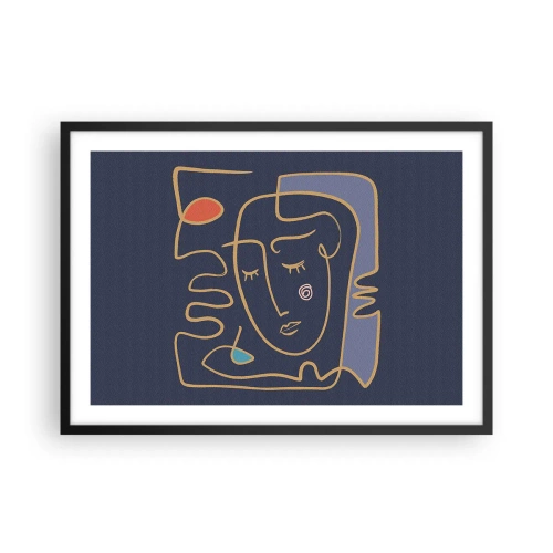 Poszter fehér keretben - Álmodozásban - 70x50 cm