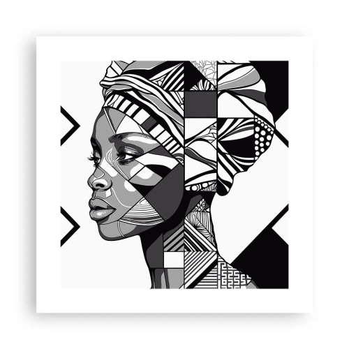 Poszter - Etnikai portré - 40x40 cm