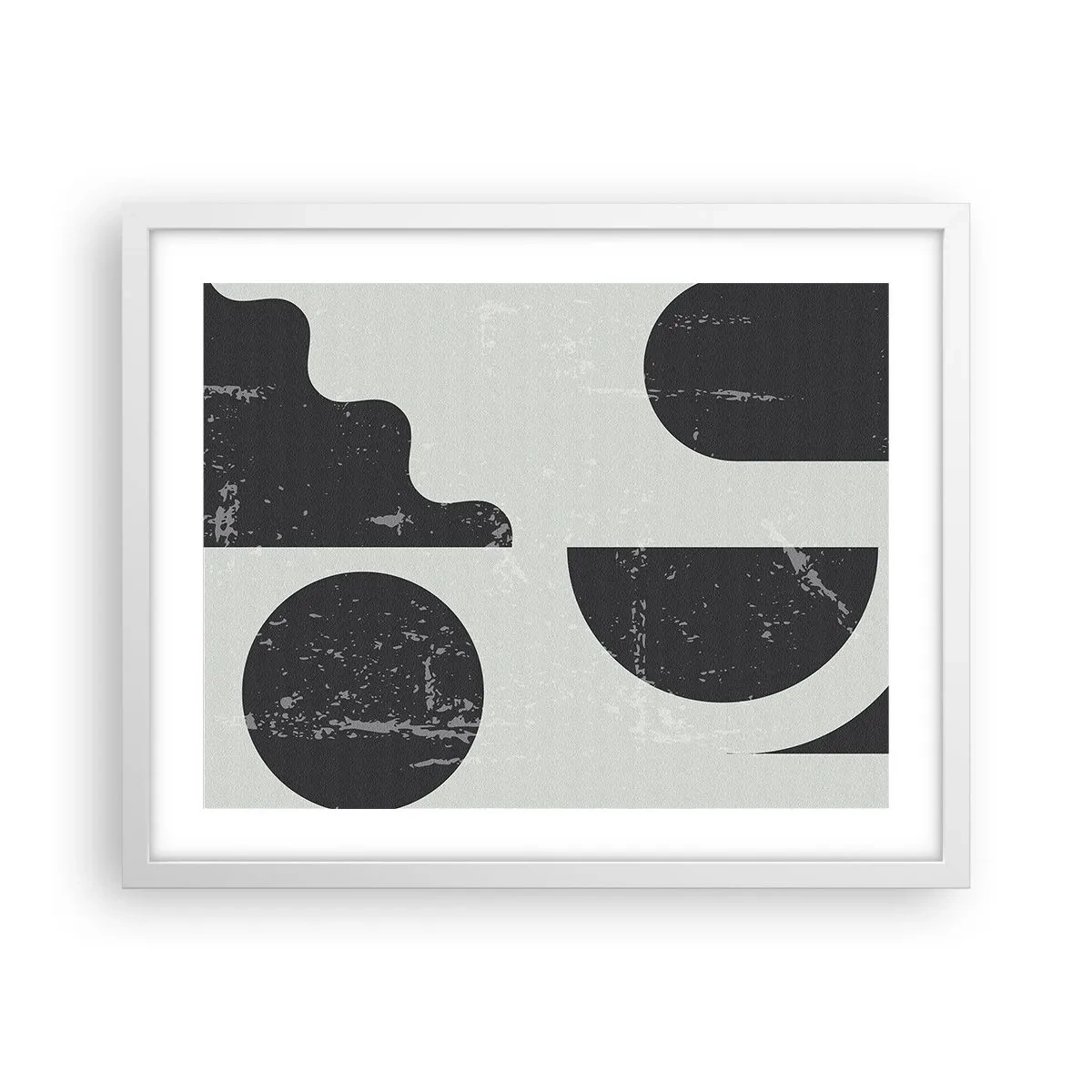 Poszter fekete keretben - Kompozíció fent és lent - 50x40 cm