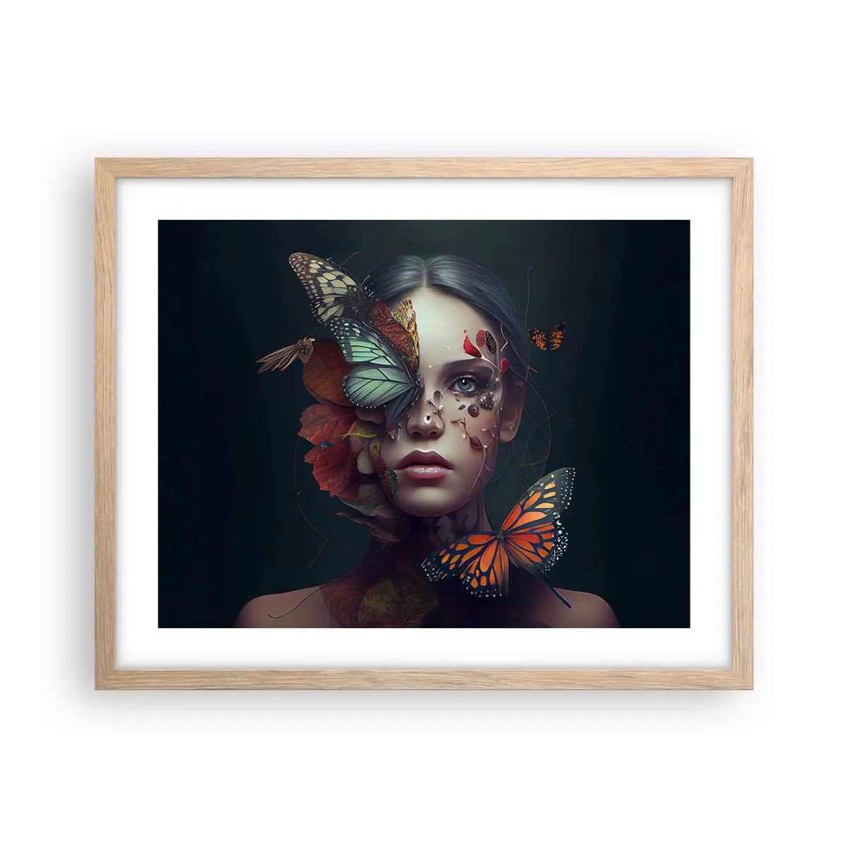 Poszter világos tölgy keretben - Egy csodálatos metamorfózis - 50x40 cm