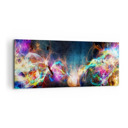 Vászonkép - Vígan a sötét ellen - 100x40 cm