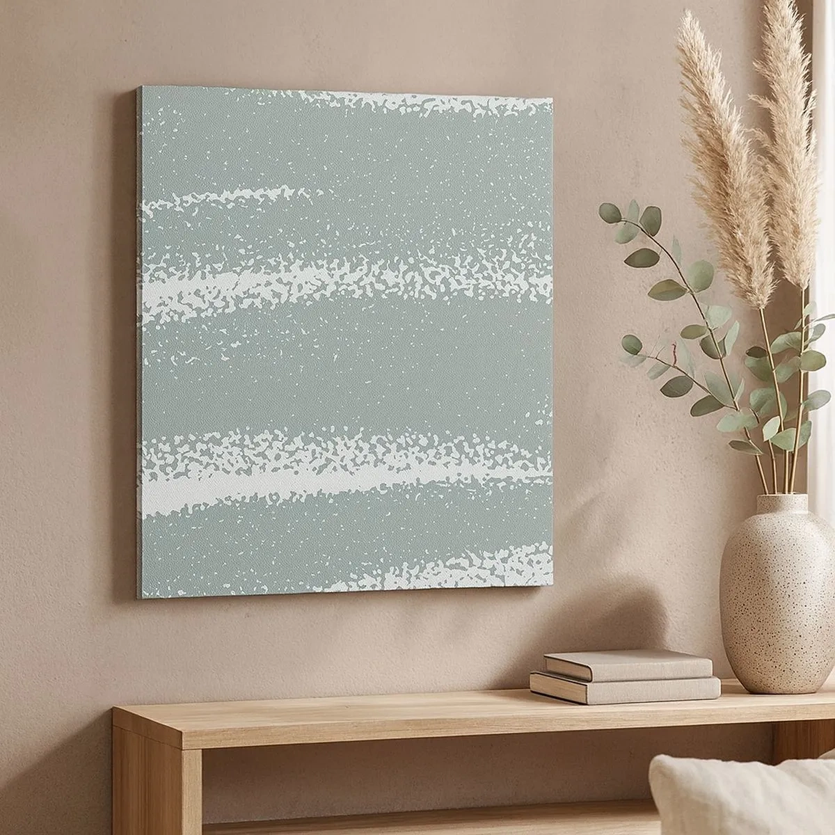 Vászonkép - Absztrakció téli hangulatban - 30x30 cm