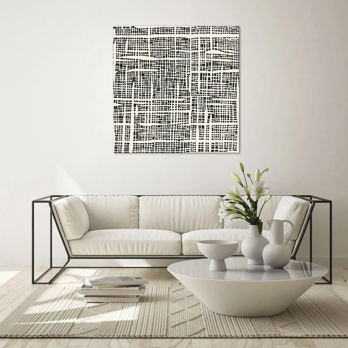 Üveg kép - Szőtt kompozíció - 60x60 cm