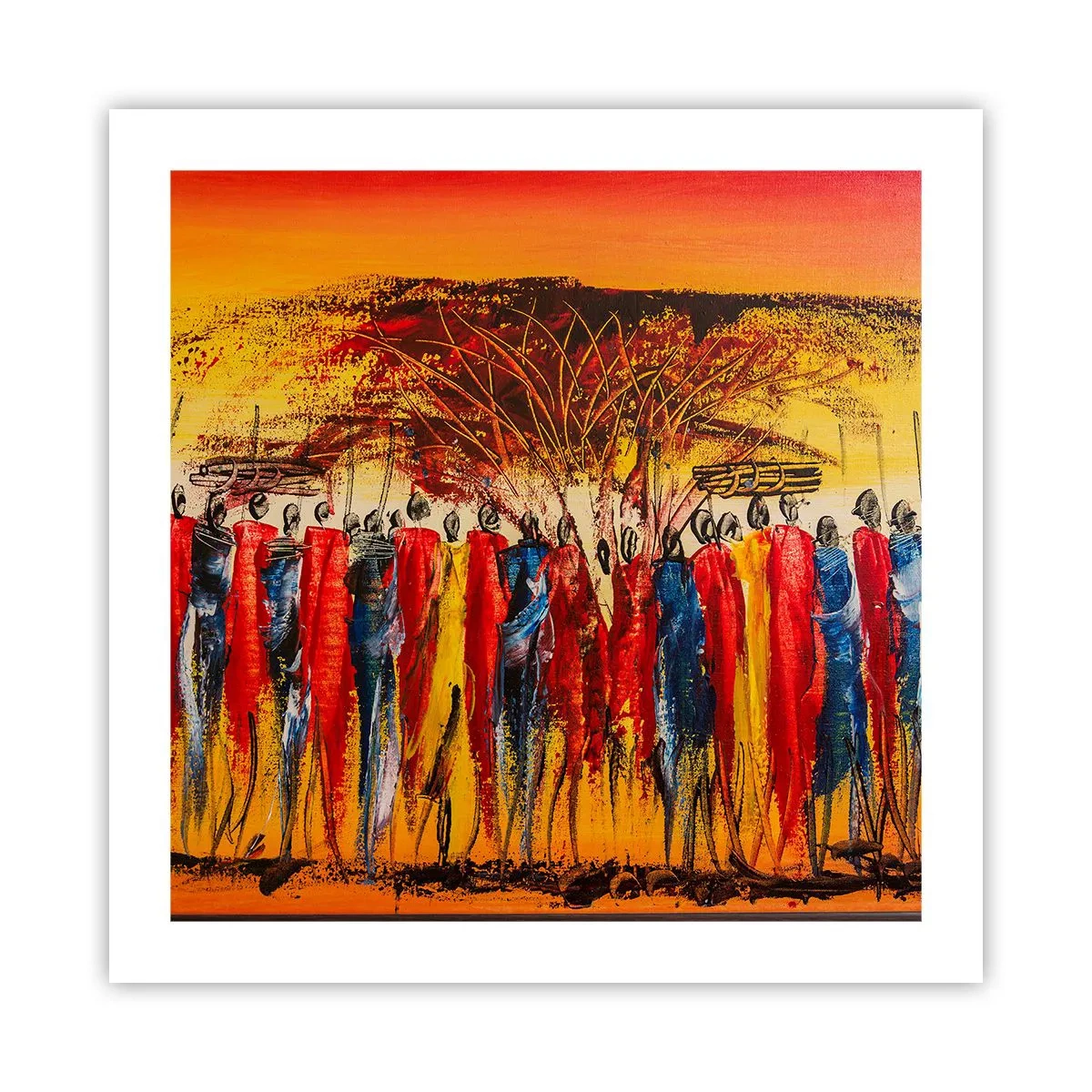 Poszter - Oda, oda, oda oda mennek - 50x50 cm