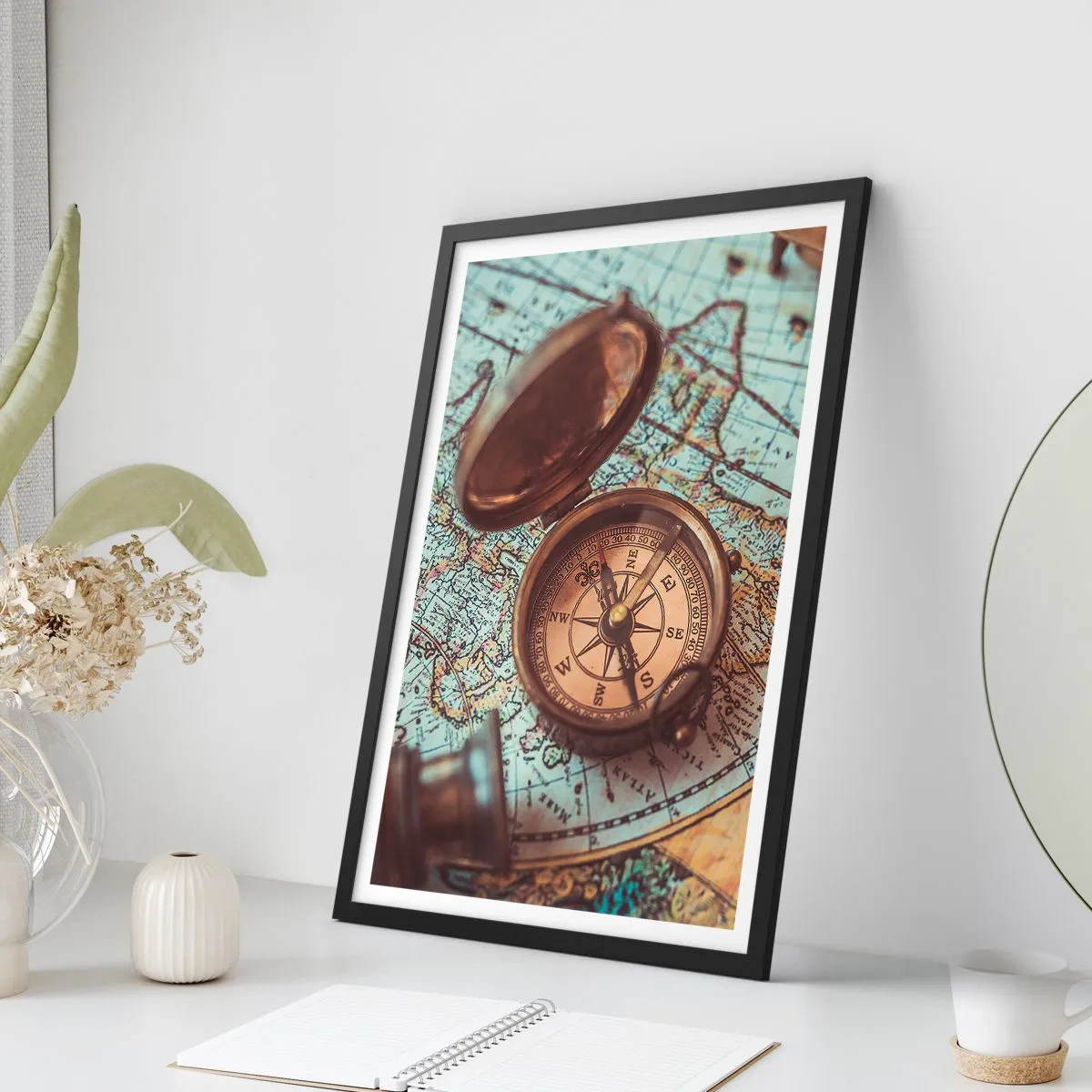 Poszter fehér keretben - A kalandvágynak - 70x100 cm