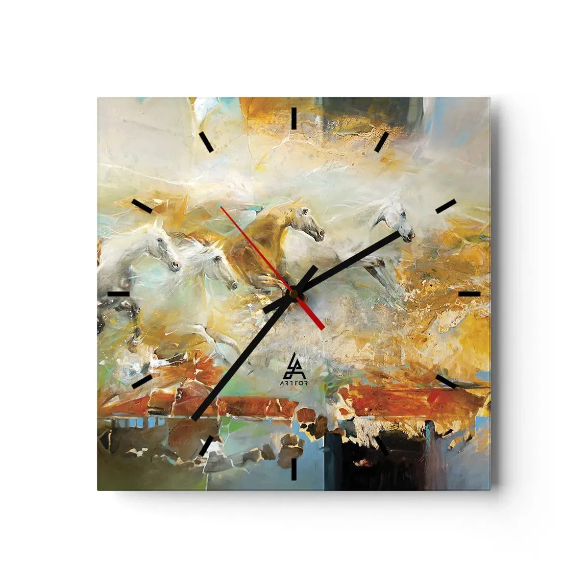 Falióra, Óra - Vágta a fényen át - 40x40 cm