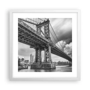 Poszter fekete keretben - A város szívébe - 40x40 cm