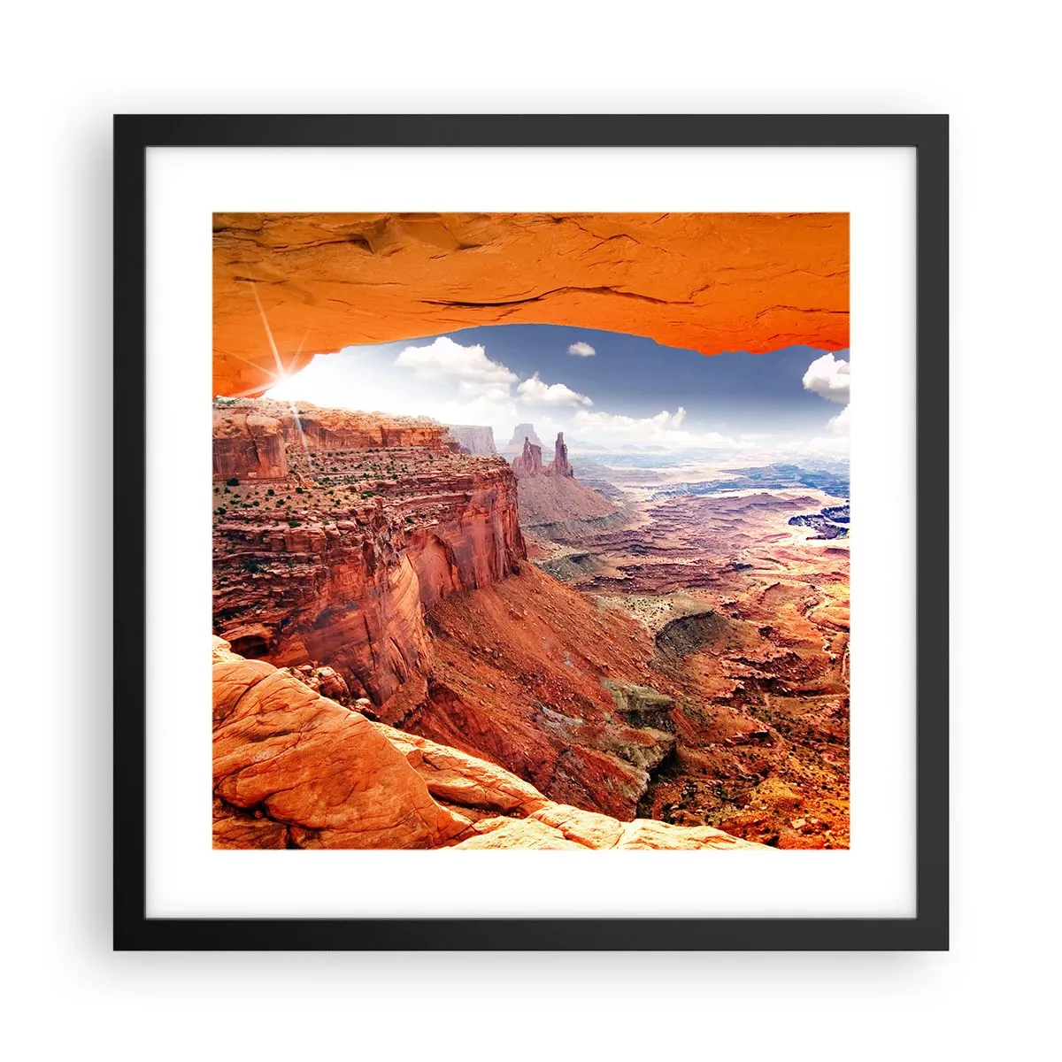 Poszter fehér keretben - Maga a természet faragta - 40x40 cm