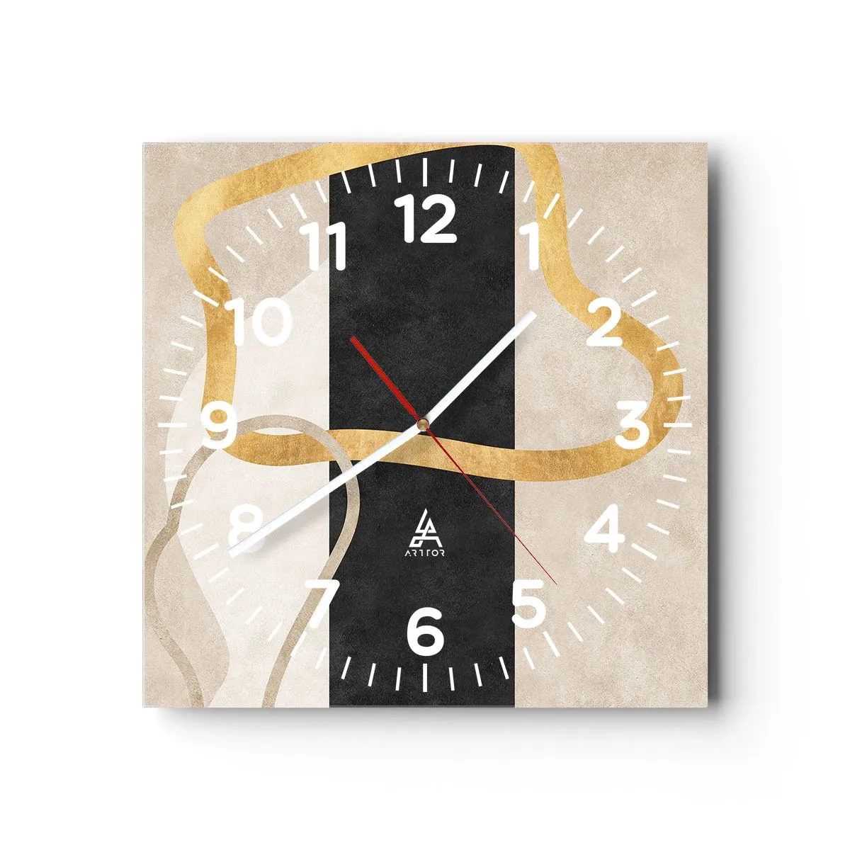 Falióra, Óra - Hurkolt formák - 30x30 cm