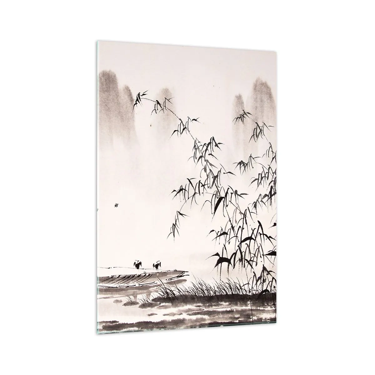 Üveg kép - A rizsföldek csendje - 70x100 cm