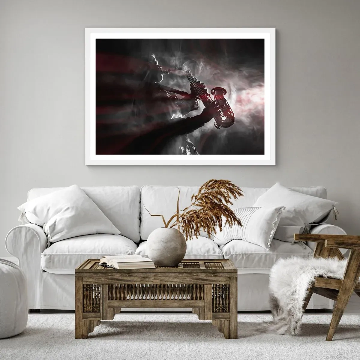 Poszter fekete keretben - A jazz párolgásban - 91x61 cm