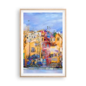 Poszter világos tölgy keretben - Együtt vagyunk - 61x91 cm