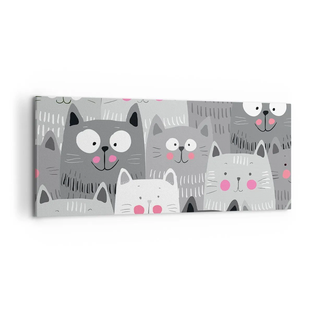 Vászonkép - A macska világa - 120x50 cm