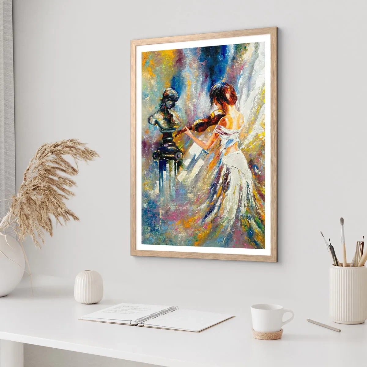 Poszter világos tölgy keretben - Újraélesztés érzéssel - 70x100 cm