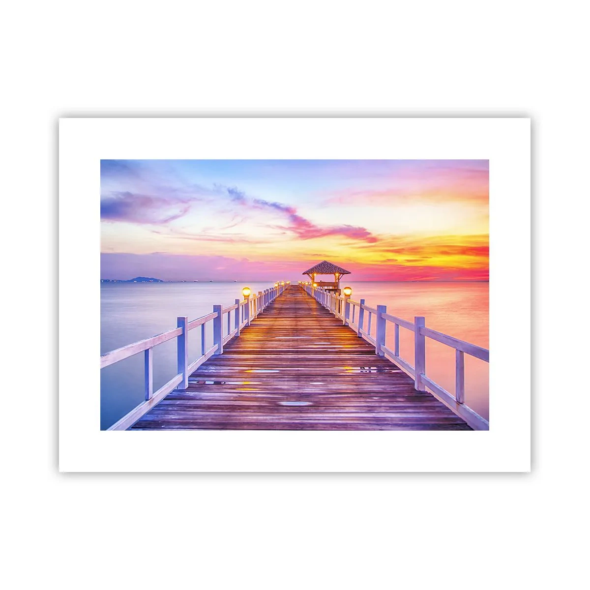 Poszter - Az est lilás-arany csendje - 40x30 cm