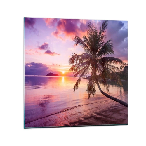 Üveg kép - Boldogság egészen a horizontig - 70x70 cm