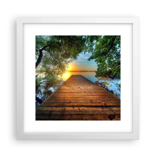 Poszter fekete keretben - Ne siess, ülj le - 30x30 cm