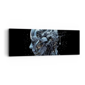 Vászonkép - A technológia egy nő - 90x30 cm