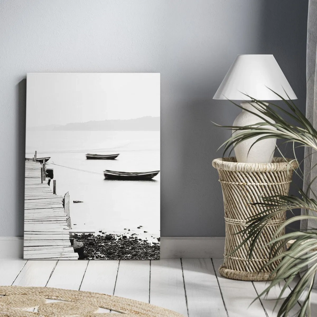 Vászonkép - Csendes és tiszta víz felett - 55x100 cm